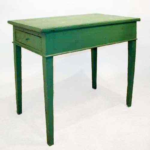 Appraisal: A Danish Gustavian Style Painted Pine Work Table early th