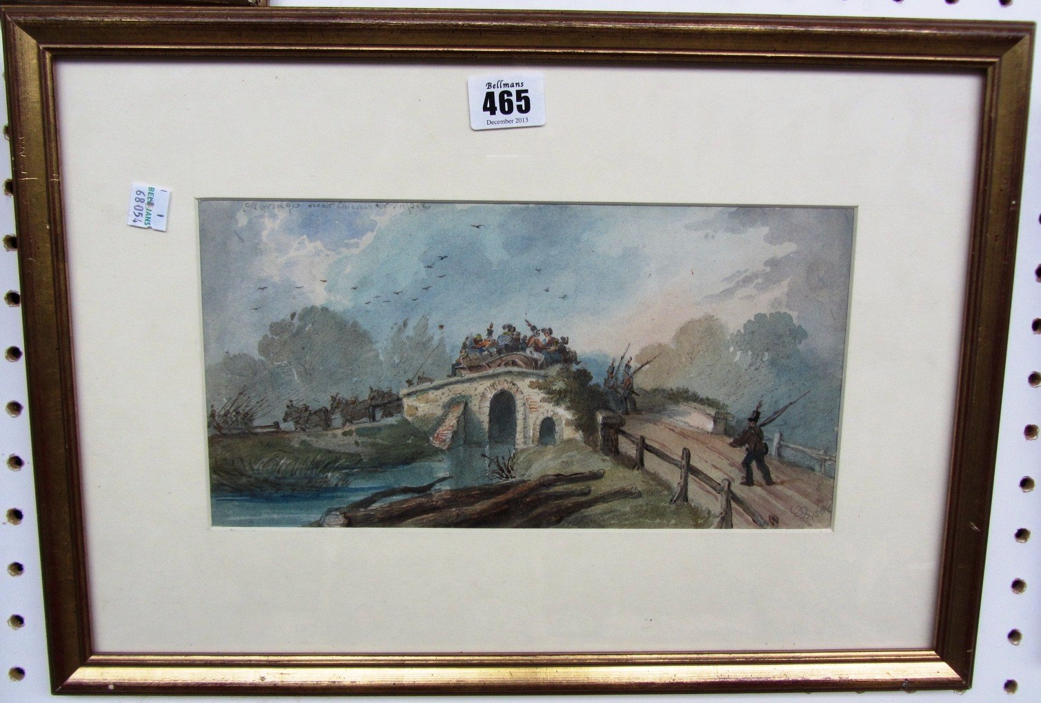 Appraisal: George Shepheard fl - Elbridge near Chichester Sussex watercolour signed