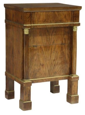 Appraisal: French Empire style water closet cabinet th c case in