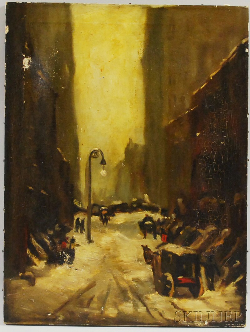 Appraisal: After Robert Henri American - Snow Scene New York City