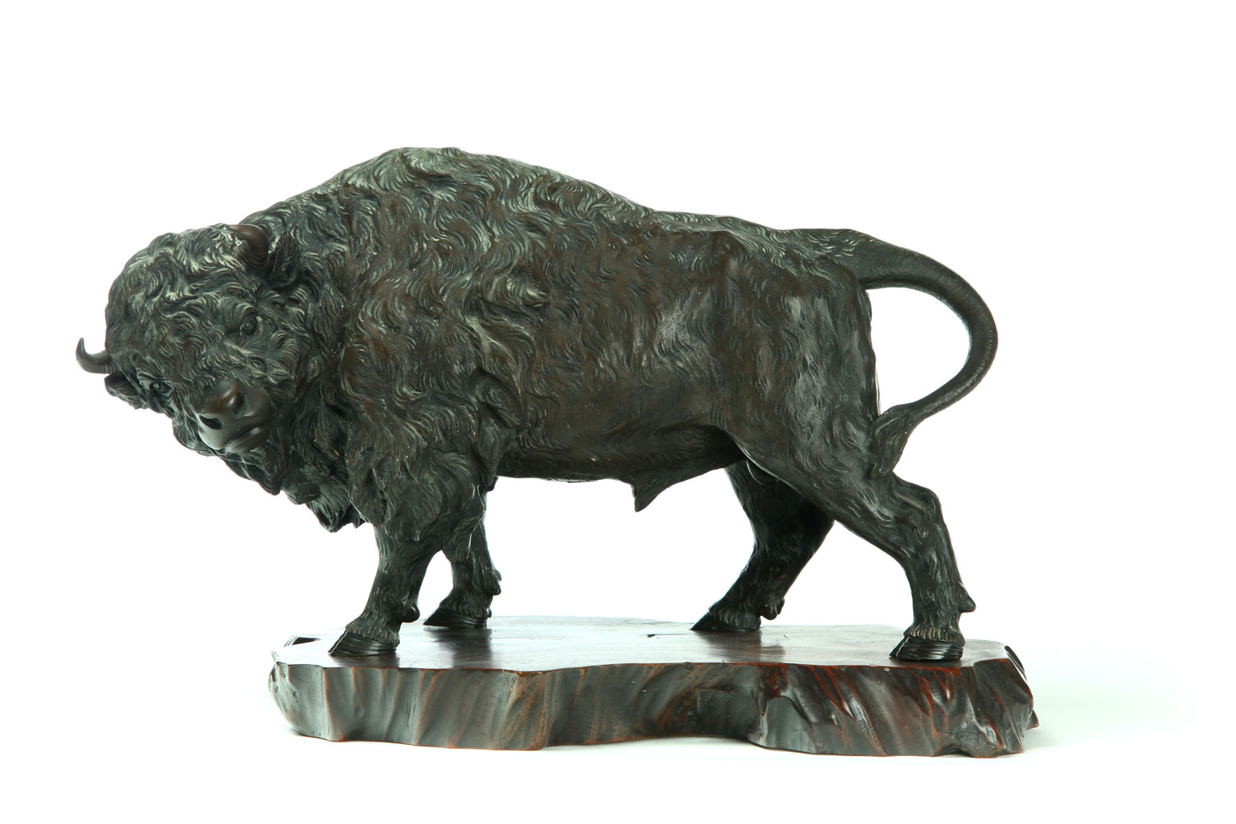 Appraisal: BRONZE BUFFALO JAPAN EARLY TH CENTURY Signed on the underside