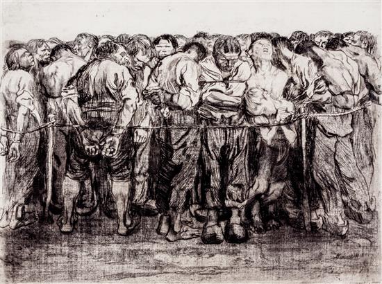 Appraisal: Sale Lot Kathe Kollwitz German - Die Gefangenen pl from