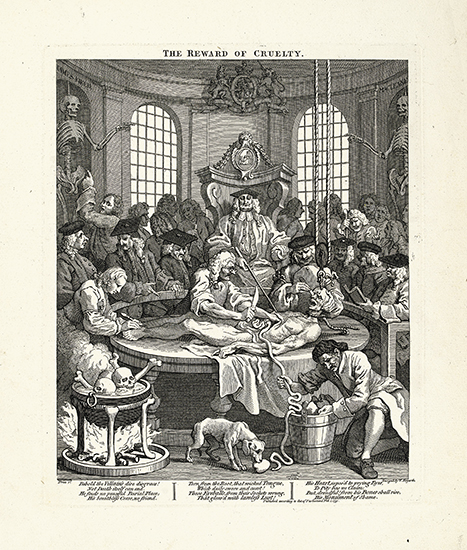 Appraisal: WILLIAM HOGARTH Two engravings The First Stage of Cruelty The