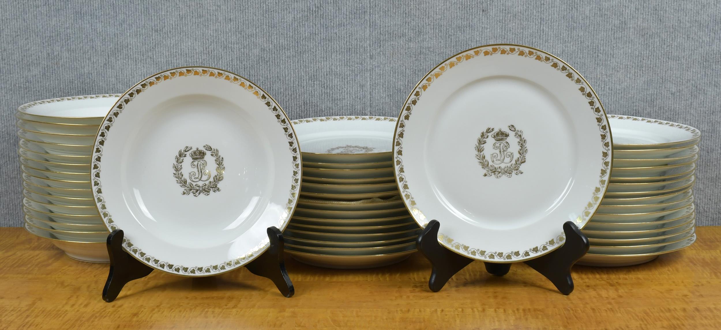 Appraisal: TH C SEVRES KING LOUIS PHILIPPE PORCELAIN PCS Fine set