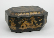 Appraisal: A Chinese Export Lacquer Tea Caddy ca Early Mid th