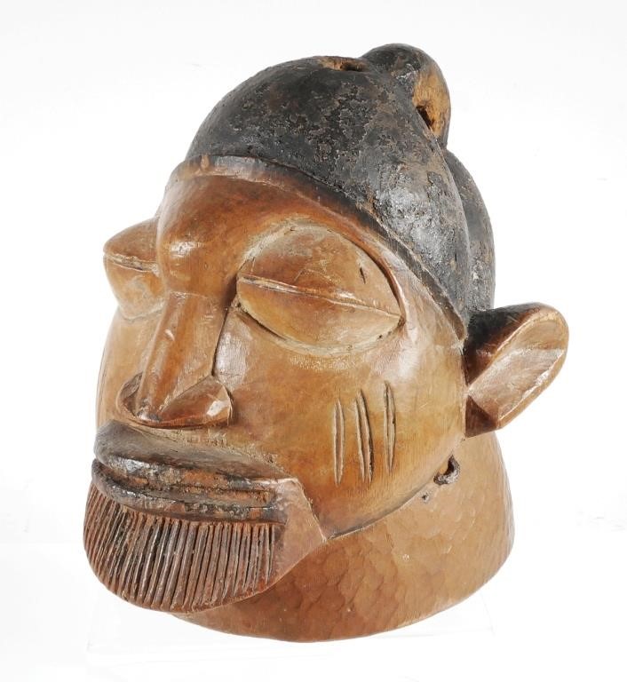 Appraisal: Old African mask or bust carved Does not fit over