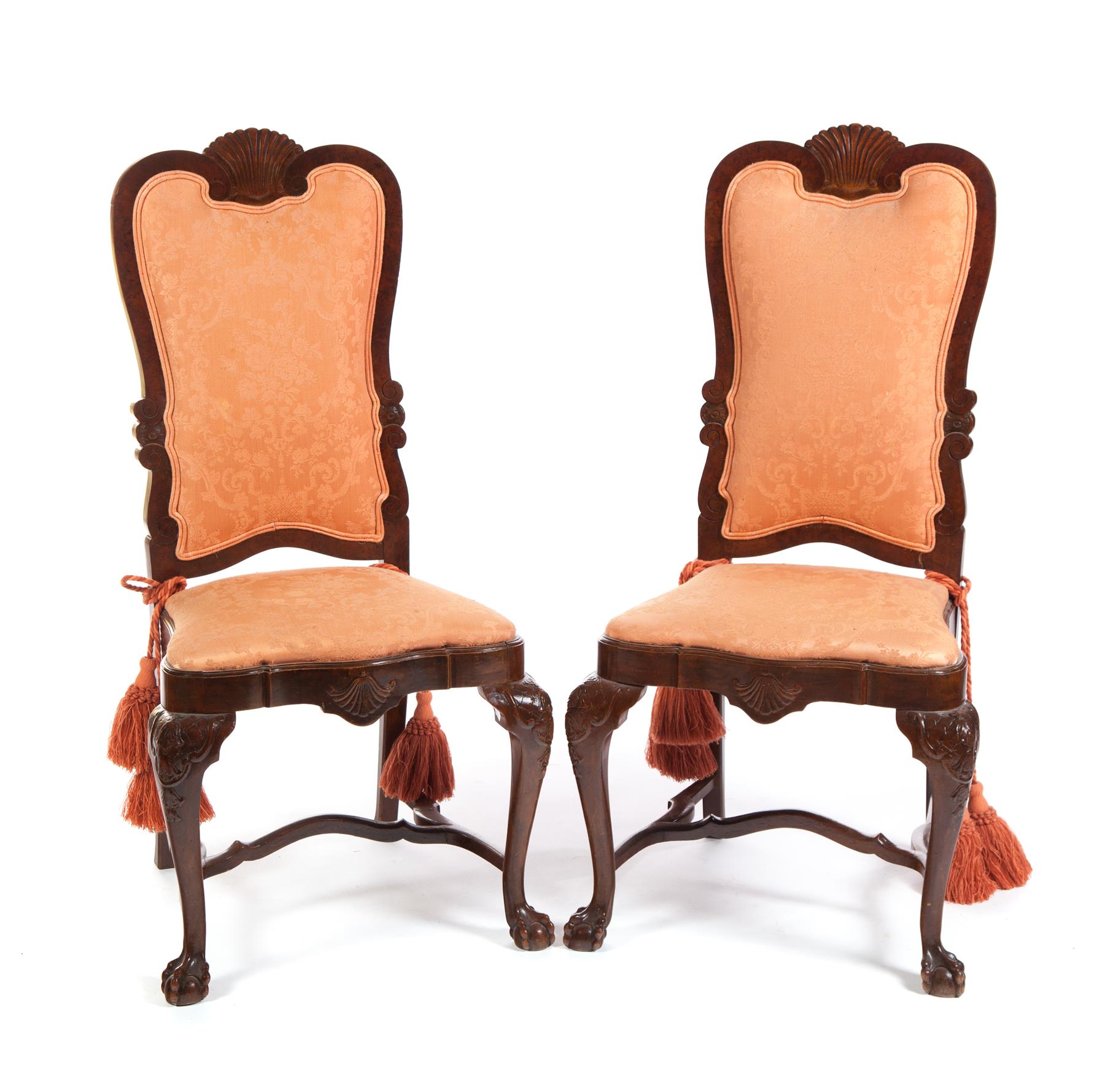 Appraisal: PAIR OF CHIPPENDALE-STYLE SIDE CHAIRS European nd half- th century