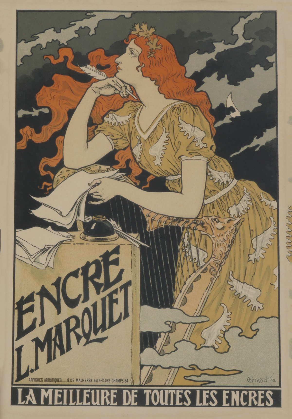 Appraisal: ART NOUVEAU LES MAITRES DE L'AFFICHE LITHOGRAPH BY GRASSET Eugene