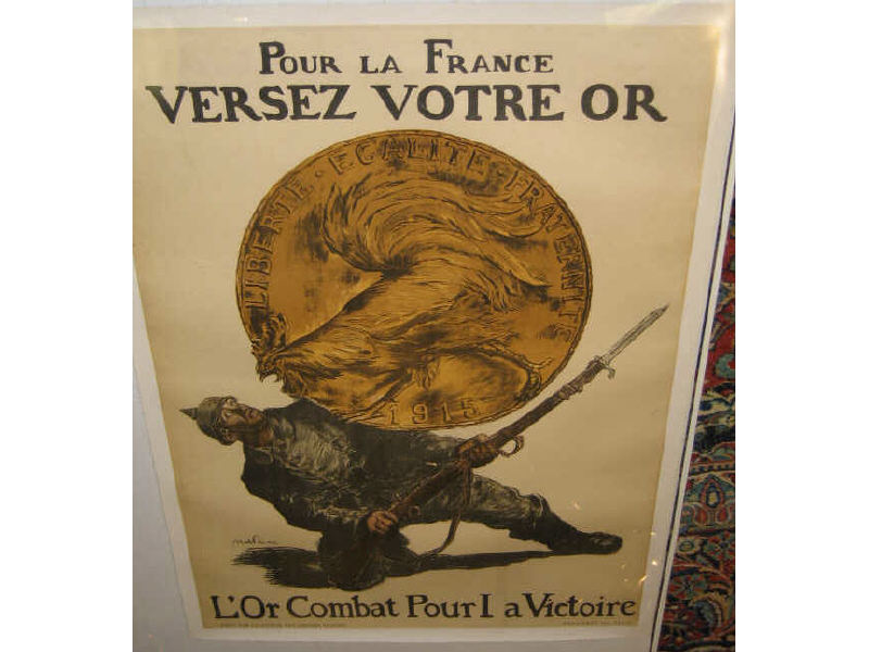 Appraisal: ABEL FAIVRE FRENCH - POUR LA FRANCE VERSEZ VOTRE OR