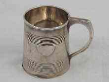 Appraisal: A George III silver childs mug hallmarked London approx cm