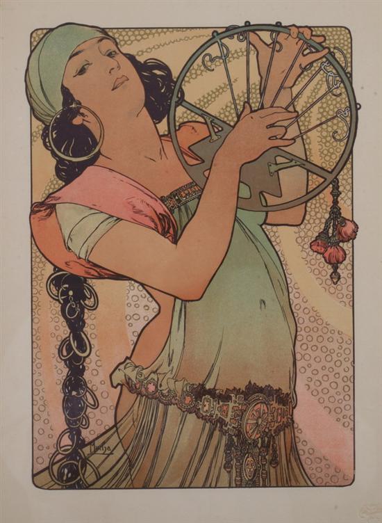 Appraisal: ALPHONSE MARIA MUCHA Czechoslovakian - SALOME signed in plate with