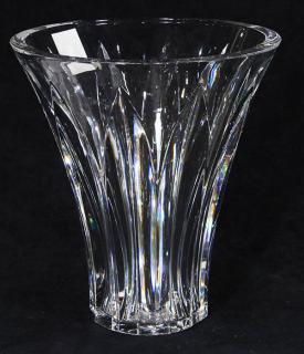 Appraisal: Baccarat vase Baccarat vase having a tapered form with repeating