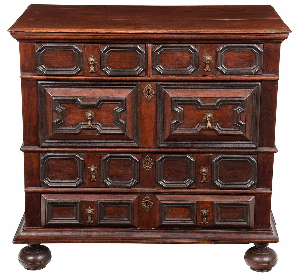 Appraisal: Rare and Important American Pilgrim Century Chest attributed to the