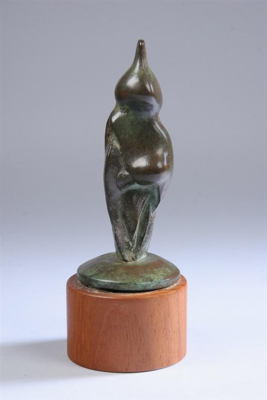 Appraisal: HENRY MOORE English - STANDING FIGURE ON ROUND BASE signed