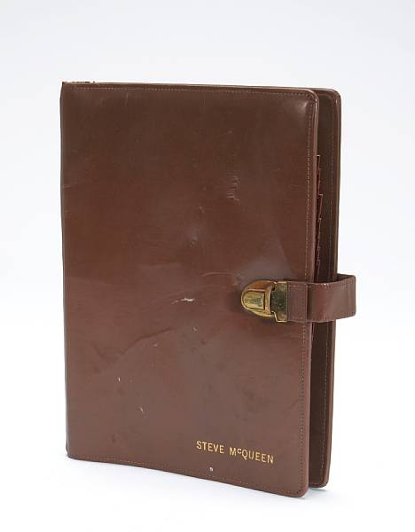 Appraisal: Engraved phone book day planner cover I got this leather