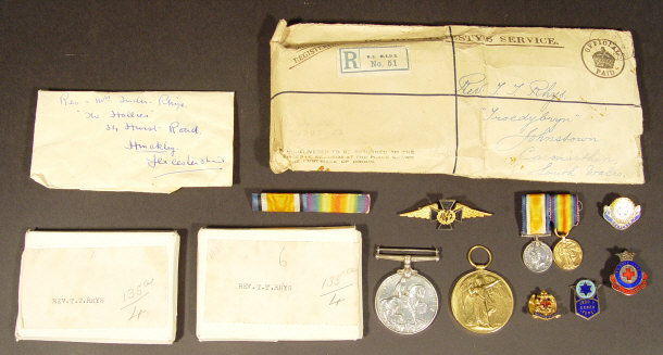 Appraisal: World War I military medal group comprised - war medal