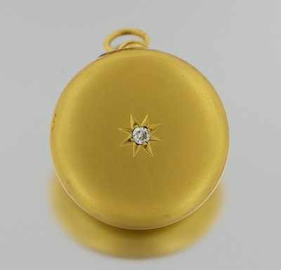 Appraisal: A k Gold and Diamond Eyeglass Holder by Ketcham McDougall