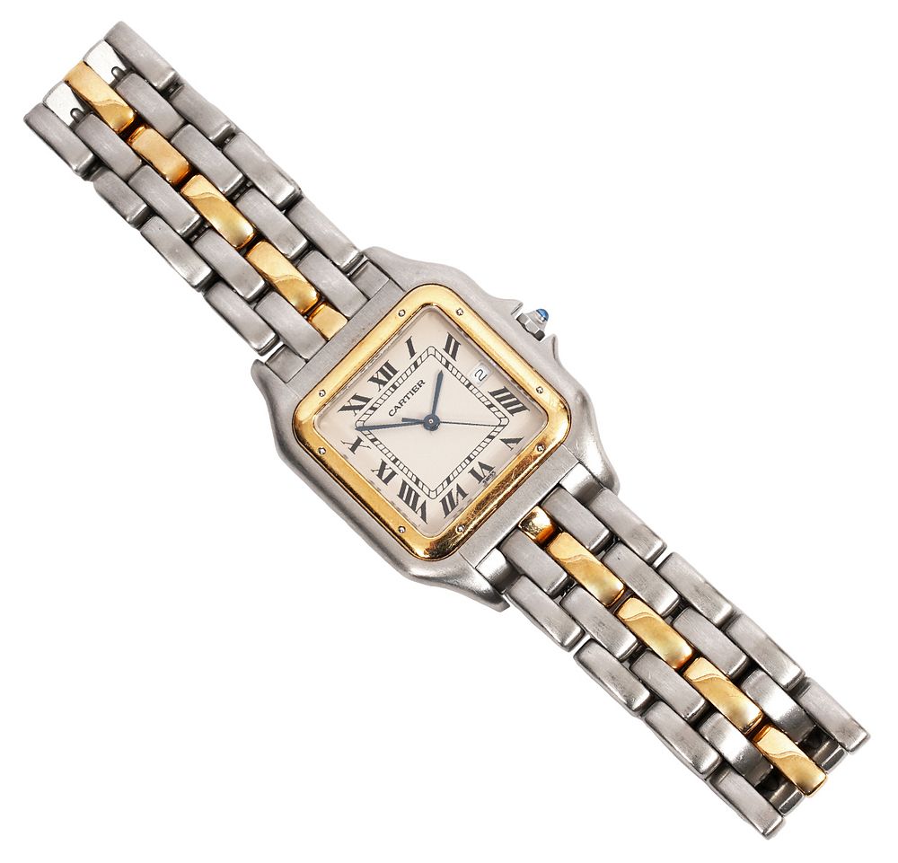 Appraisal: Cartier Jumbo Panthere Lady's Wristwatch Cartier Jumbo Panthere lady's wristwatch