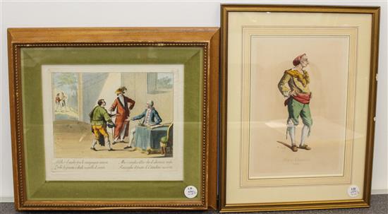 Appraisal: Sale Lot Two Handcolored Engravings each matted and framed First