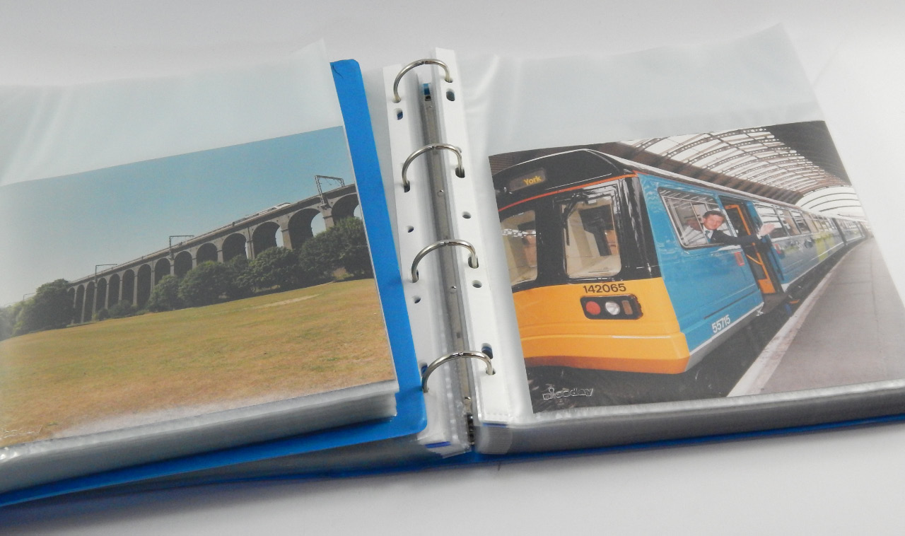 Appraisal: Railwayana two albums of colour railway photographs circa 's copyright