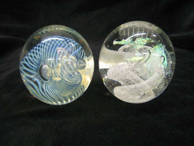 Appraisal: Art Glass Paperweights Eickholt other