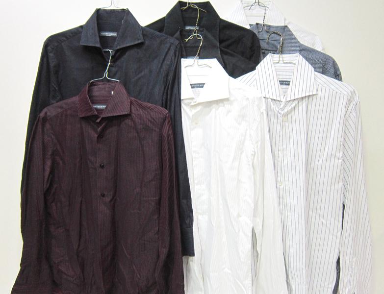 Appraisal: EIGHT MATTEO DI ROTA LONG SLEEVE BUSINESS SHIRTS ESTIMATED SIZE