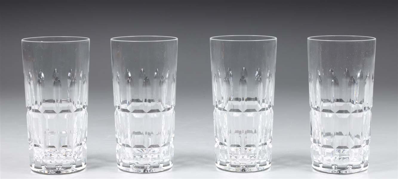 Appraisal: Group of four Hermes highball glasses overall good condition age