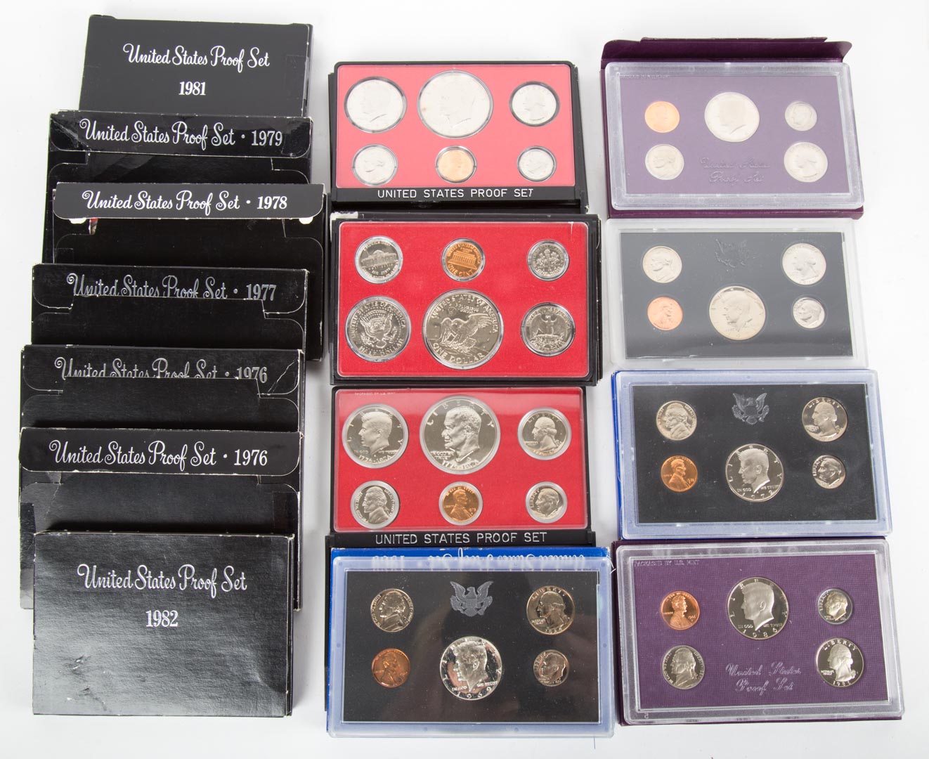 Appraisal: US Proof Sets - Fifteen proof sets in mint packaging