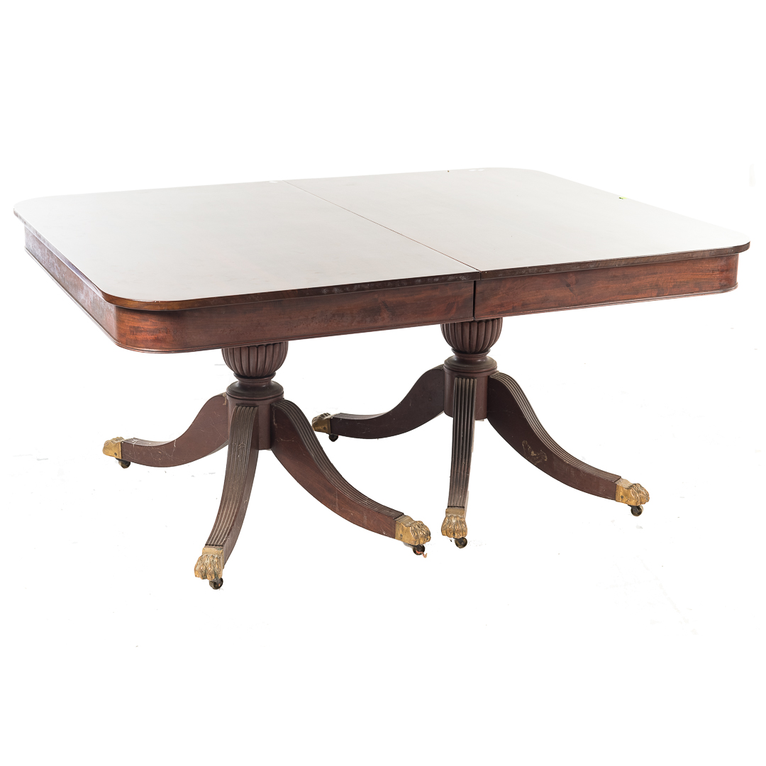 Appraisal: Potthast Classical style mahogany dining table Baltimore Maryland th century