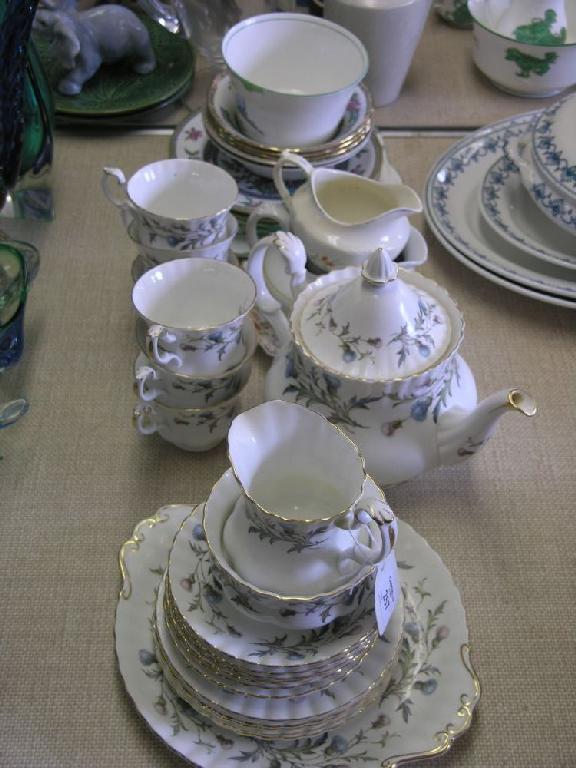 Appraisal: A Royal Albert bone china teaset twenty-one pieces 'Brigadoon' pattern