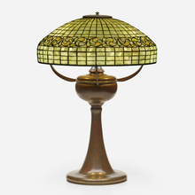 Appraisal: Tiffany Studios VINE BORDER LEMON LEAF TABLE LAMP USA c