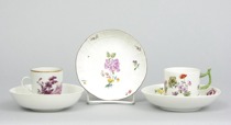 Appraisal: Fourth Lot of Tea Cups and Saucers circa th Century