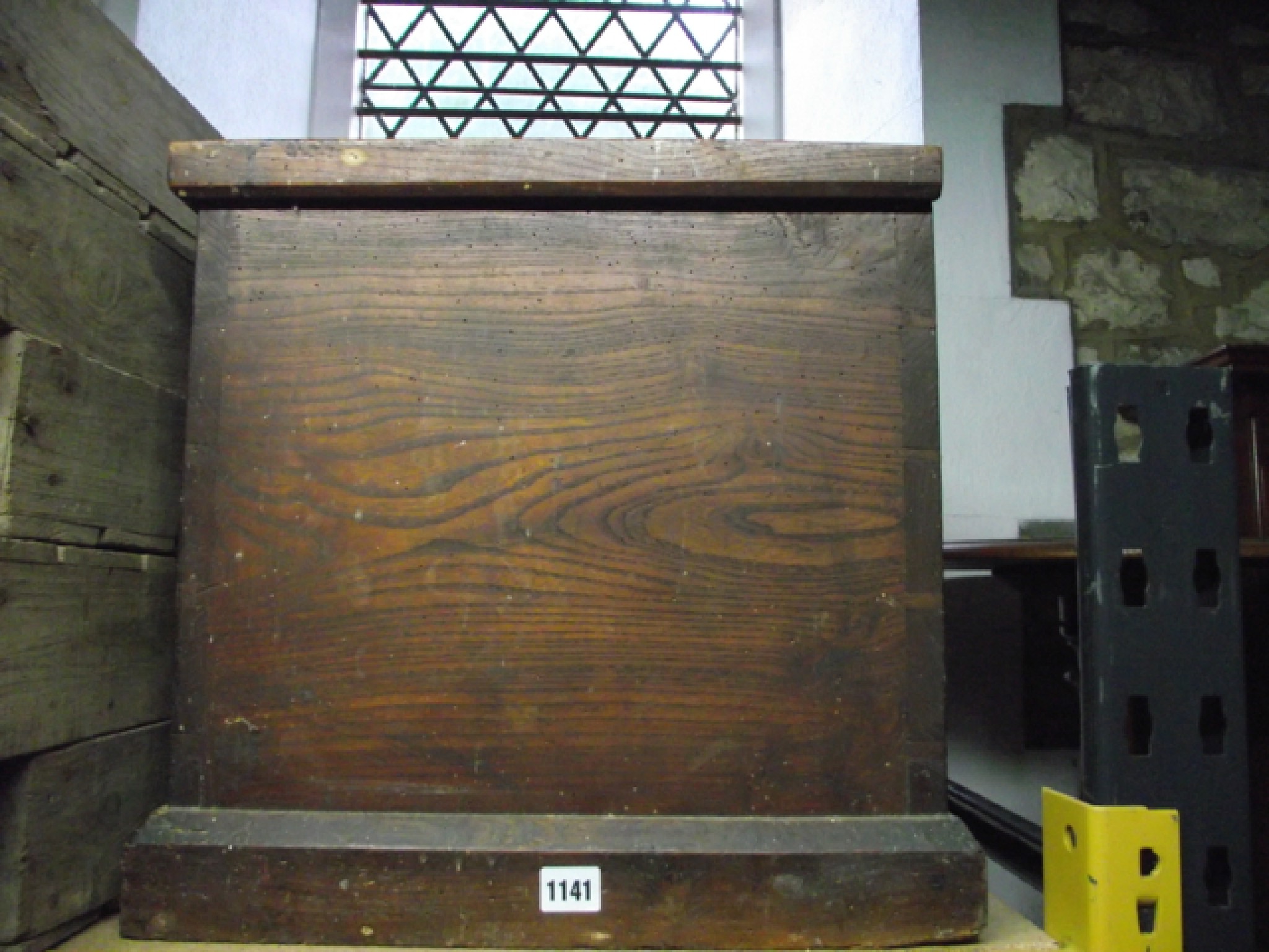 Appraisal: A th century elm blanket chest