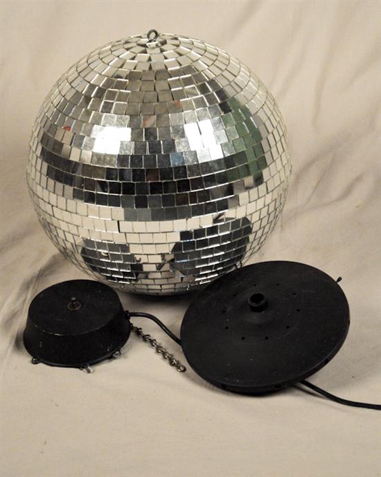 Appraisal: Disco Ball with working spin movement sphere