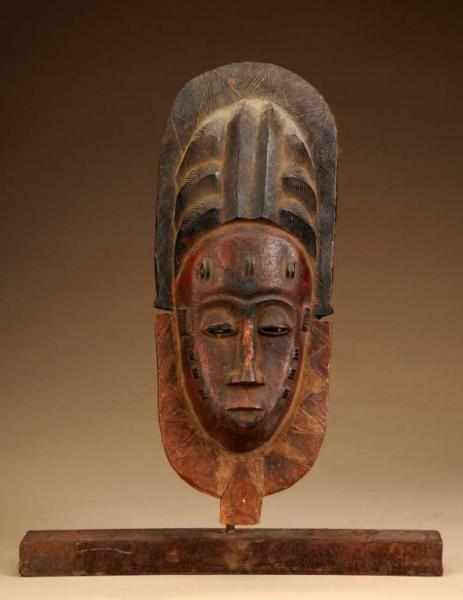 Appraisal: West African Baoule Mask Description From Ivory Coast Made of