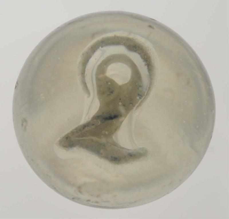 Appraisal: Number Sulphide Marble Well-centered number figure with slight bubble to