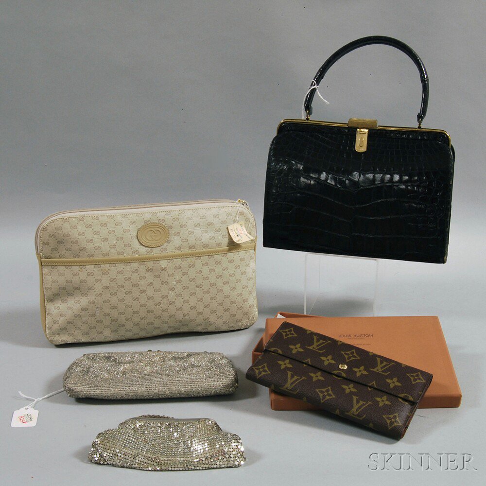 Appraisal: Assorted Group of Lady's Handbags and Cases comprising a Louis