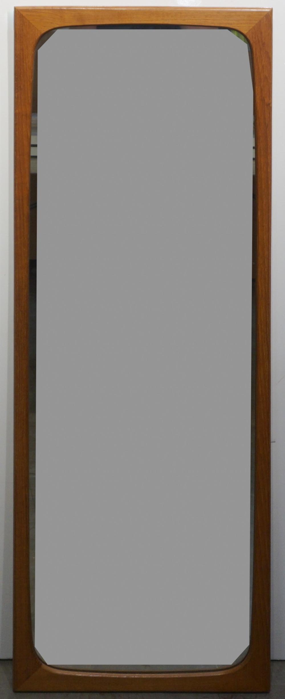 Appraisal: Danish Teak Frame Hanging Mirror x in x cm