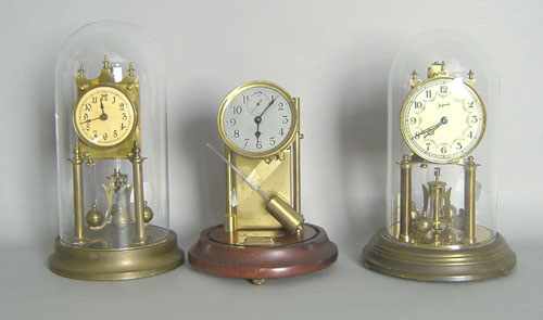 Appraisal: Three anniversary clocks