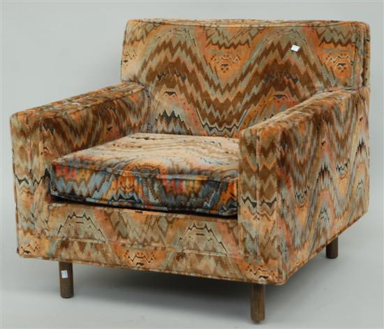 Appraisal: CLUB CHAIR A mid oth C Harvey Prober modern design