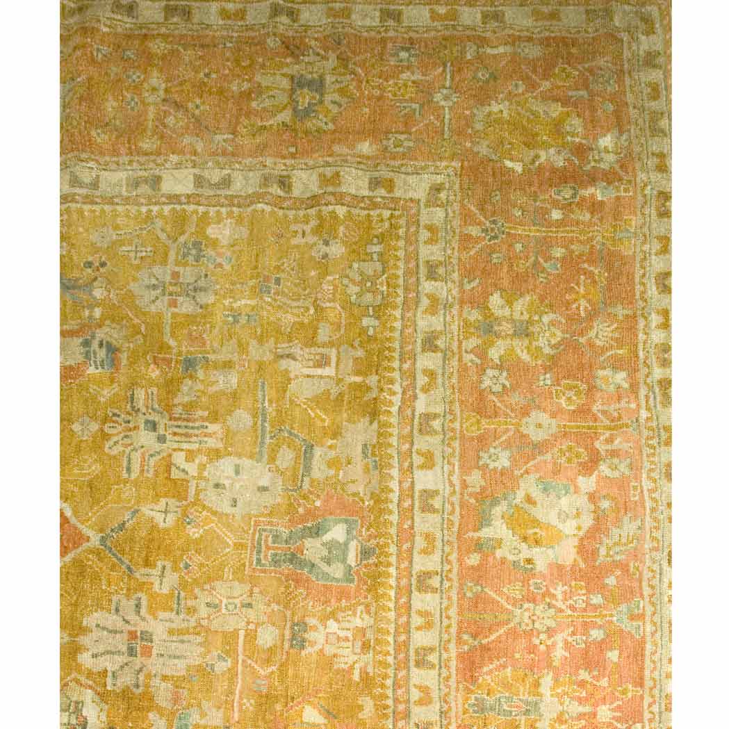 Appraisal: Oushak Carpet West Anatolia late th century The central polychrome