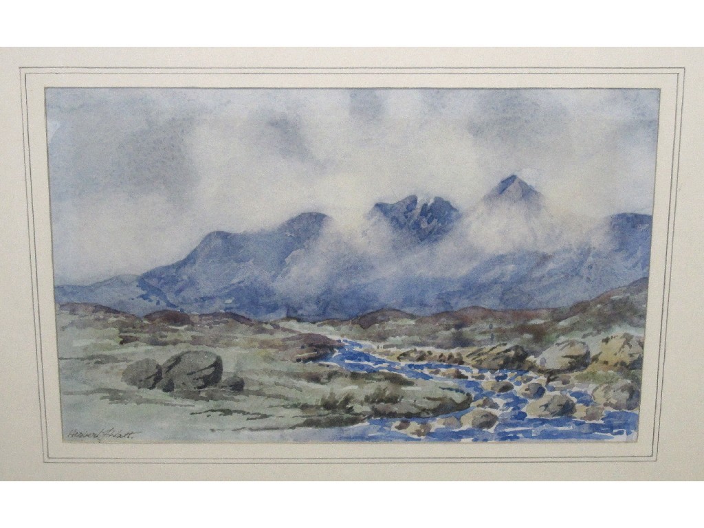 Appraisal: HERBERT J WATT pair of watercolour highland landscapes both signed