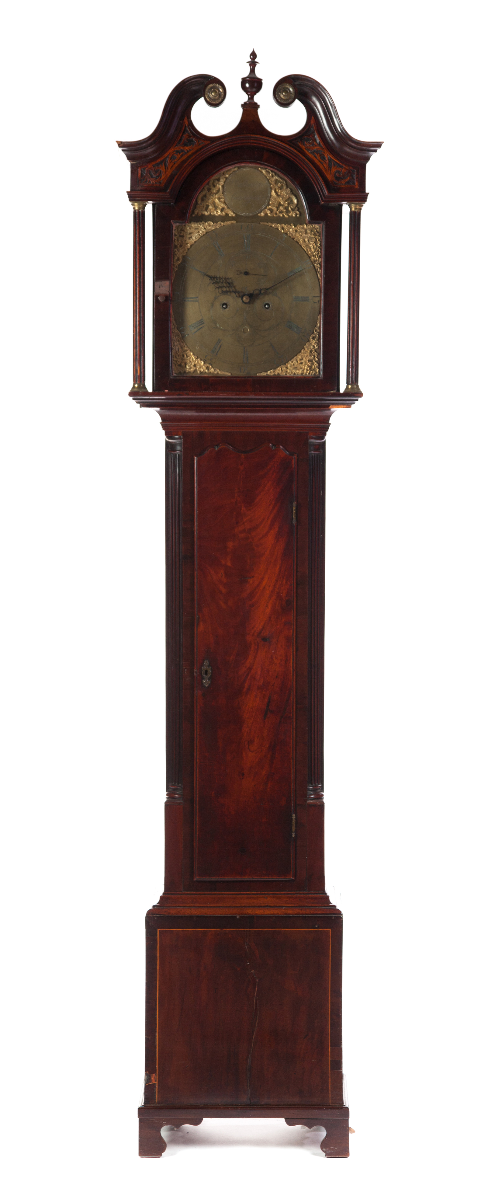 Appraisal: SCOTTISH TALL CASE CLOCK Second half- th century mahogany Bracket