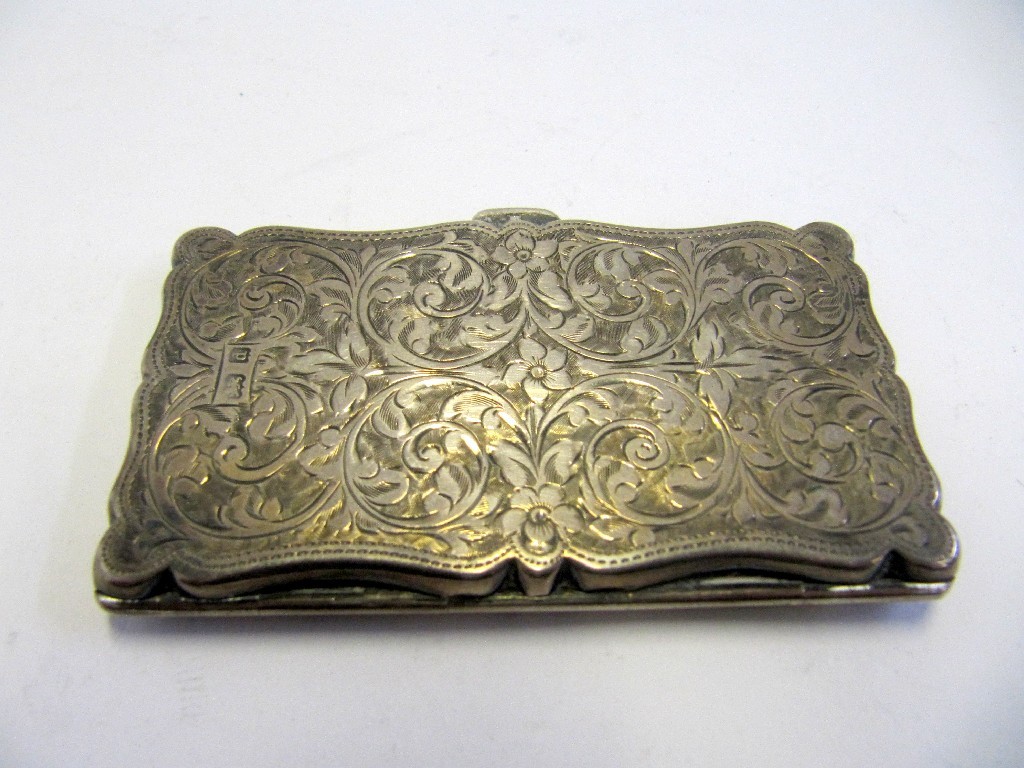 Appraisal: A silver notecase with fitted interior Birmingham