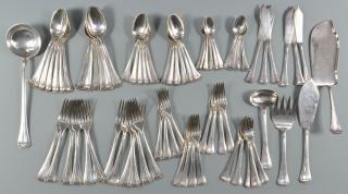 Appraisal: Pcs Tetard Freres Sterling Flatware set Tetard Freres sterling silver