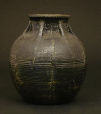 Appraisal: A Martin Brothers stoneware gourd vase by Walter Edwin Martin