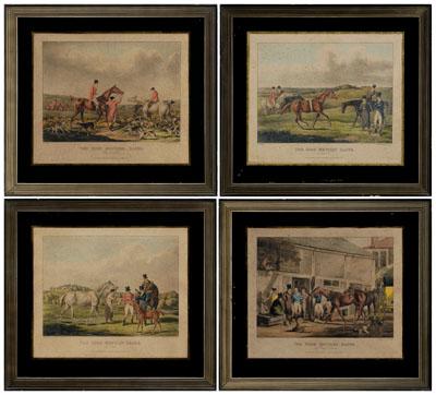 Appraisal: Four Henry Alken prints quot The High Mettled Racer quot