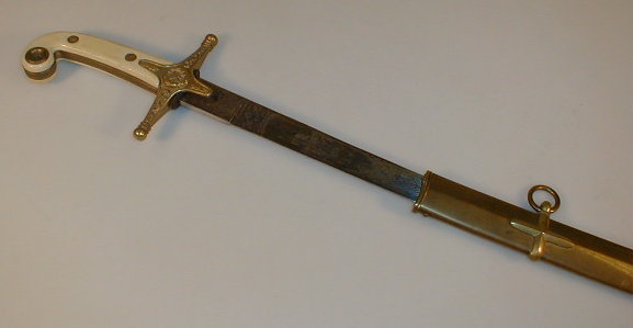 Appraisal: A Manton Co sabre with faux ivory and embossed brass