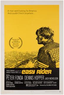 Appraisal: Easy Rider Columbia One sheet x Classic motorcycle biker melodrama