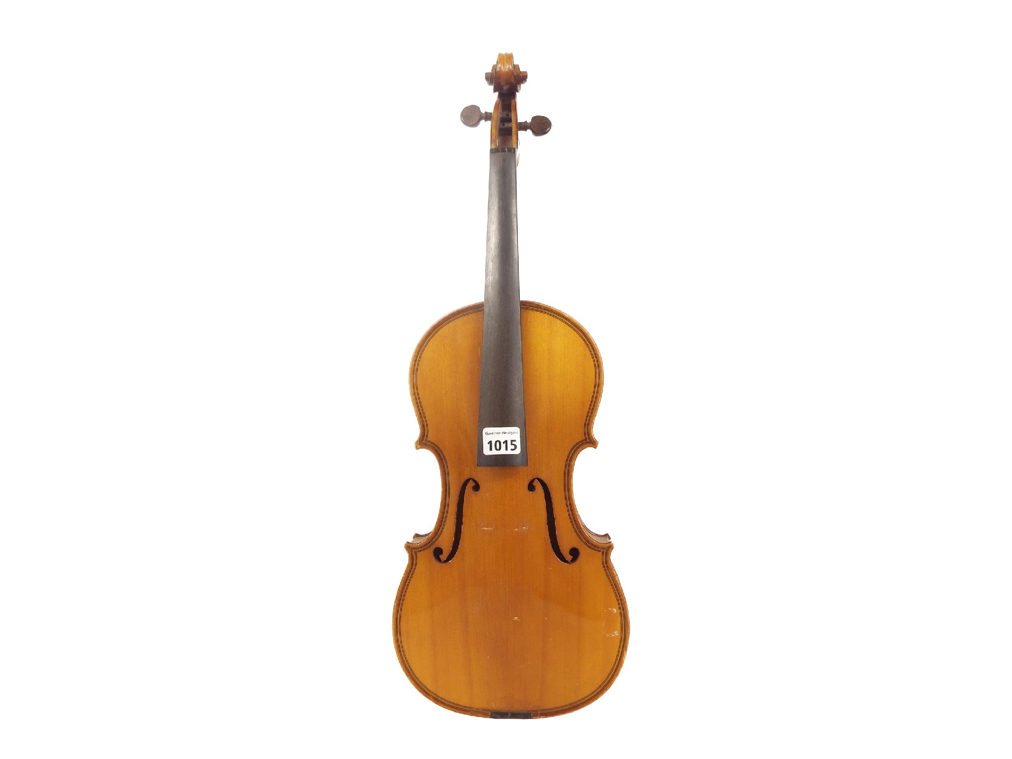 Appraisal: French double purfled violin cm